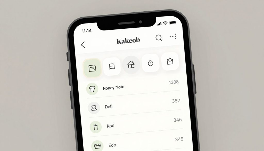 Money Note app Kakeibo
