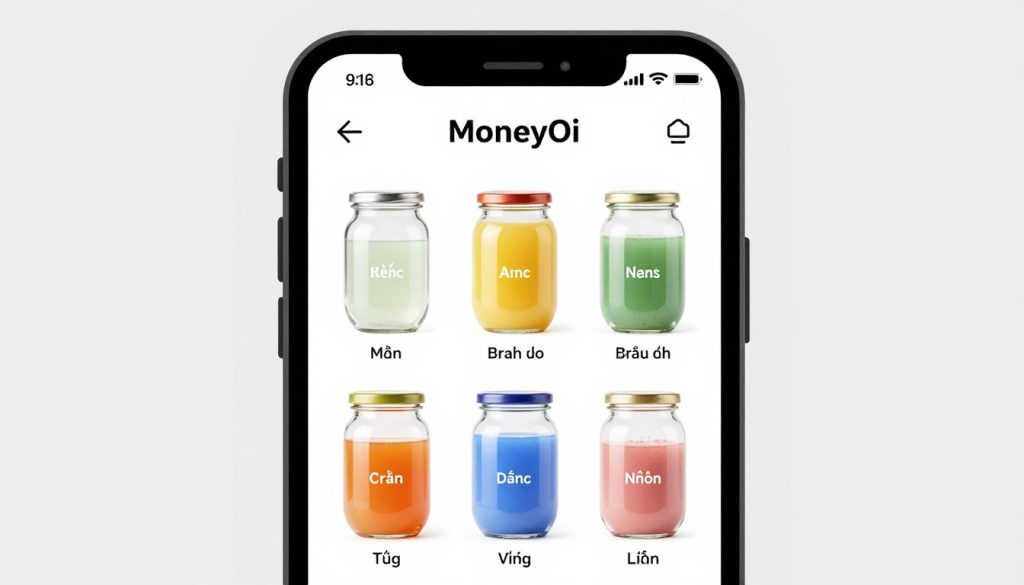 MoneyOi app 6 chiếc lọ