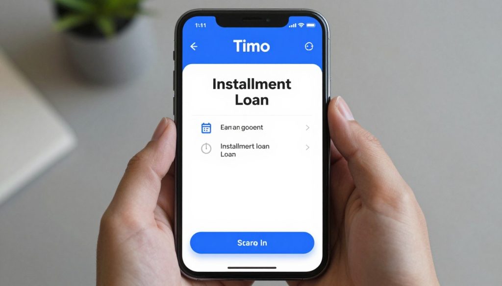 Vay trả góp qua app Timo